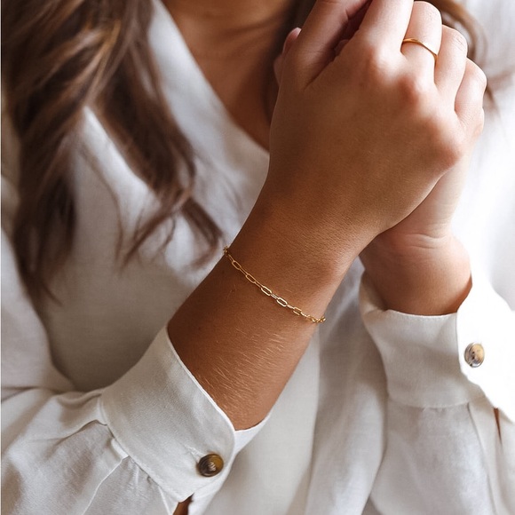 ⚜️𝟯𝟬%𝗢𝗙𝗙 𝗯𝘂𝗻𝗱𝗹𝗲𝘀 𝟯+⚜️ NEW Paperclip Steel Bracelet - Picture 3 of 16